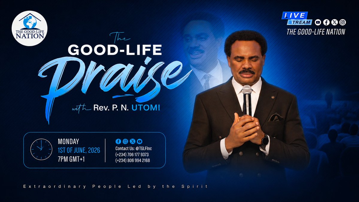 BChris_Nathan's tweet photo. Experiencing God requires a readiness; you don't experience God by accident. It's THE GOOD-LIFE PRAISE and it promises to be life-changing, as REV. P.N. UTOMI reveals to you what the LORD is saying regarding JUNE by https://t.co/9ZtvFdoC2P