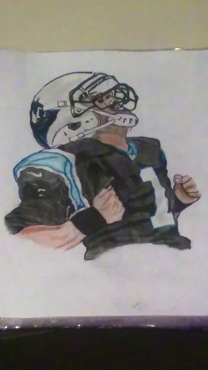 TattboyIke's tweet photo. Art of the Day! "Cam Newton". Buy at: https://t.co/kXMvOaFaHW https://t.co/g3jHejdEfp