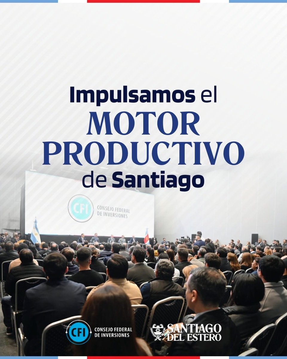 EliasSuarezSDE's tweet photo. Más oportunidades para producir, invertir y crecer.

Junto a @CFI_Argentina firmamos importantes convenios que permitirán fortalecer el entramado productivo de Santiago del Estero con nuevas herramientas de financiamiento y desarrollo territorial.

✅ $10.000 millones en líneas de crédito para PyMEs, emprendedores y proyectos productivos.
✅ $1.500 millones para fortalecer las Agencias de Desarrollo Territorial en toda la provincia.
✅ Más asistencia técnica, innovación, capacitación y articulación entre el sector público, privado y académico.

Seguimos gestionando recursos concretos para impulsar la producción, generar empleo genuino y acompañar el crecimiento de quienes apuestan todos los días al desarrollo de Santiago del Estero.

Más info en este link:

https://t.co/qxNjFJ3QYi

#SantiagoDelEstero #Producción #Desarrollo #CFI