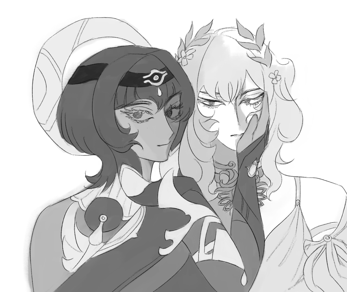 aprohos's tweet photo. remembered i have free will and put my mains together! happy pride month! #candace #aglaea https://t.co/xMwHHzpjfw