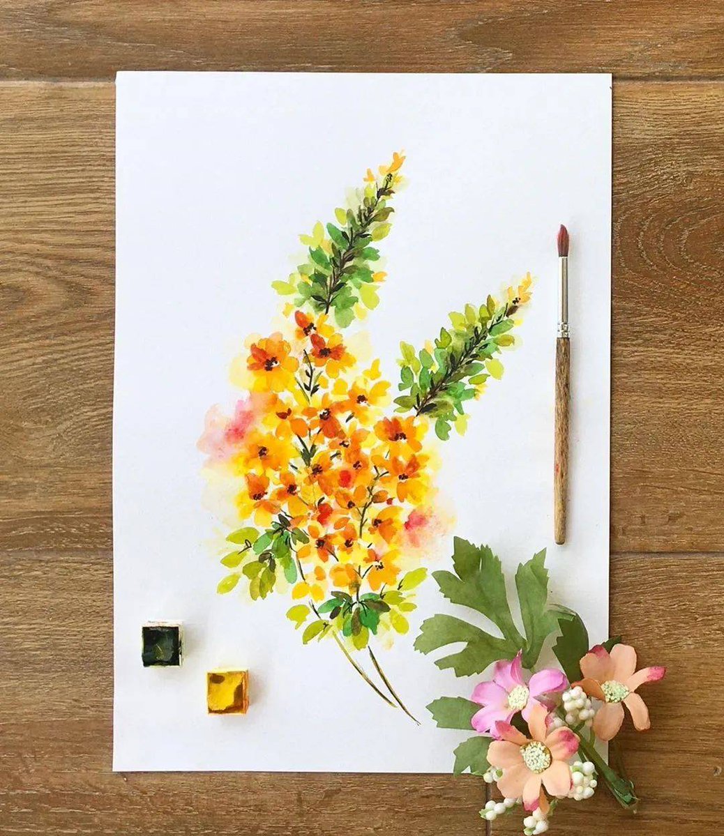 horizons2's tweet photo. Looking to try something new this week Pick up watercolor doodling! No experience needed, just paint and paper. Small fun steps = big happy hobby.  #HobbyGrowth https://t.co/7lN7sOk5ey