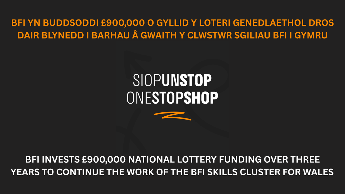 sgilcymrucyf's tweet photo. 📣BFI INVESTS £900,000 NATIONAL LOTTERY FUNDING OVER THREE YEARS TO CONTINUE THE WORK OF THE BFI SKILLS CLUSTER FOR WALES📣

Full story below:

🔗https://t.co/E7tqcNSfmm

@CreativeWales @bbcstudios @ScreenAllianceW @susonestopshop https://t.co/ujZ7GNbGwU