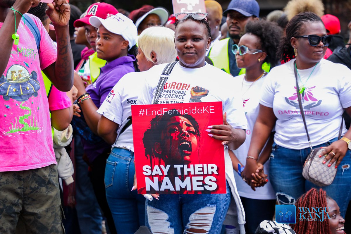 WanguKanjaF's tweet photo. Today we joined fellow Kenyans in the march to honour the lives of women, girls and children lost to violence and to demand urgent action against femicide, sexual violence and the growing cases of children being abused and killed.

Enough is enough.

#EndFemicideKE https://t.co/QjZIIoQPcZ