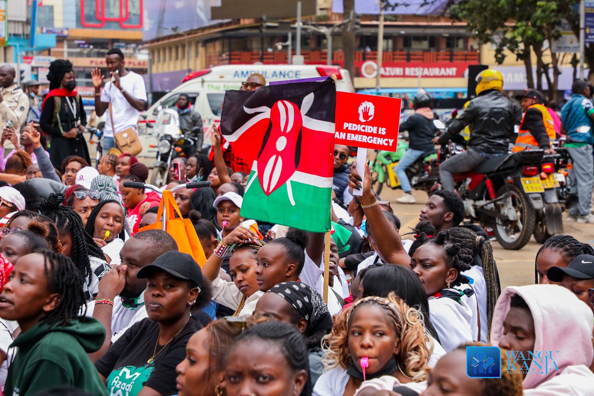 WanguKanjaF's tweet photo. Today we joined fellow Kenyans in the march to honour the lives of women, girls and children lost to violence and to demand urgent action against femicide, sexual violence and the growing cases of children being abused and killed.

Enough is enough.

#EndFemicideKE https://t.co/QjZIIoQPcZ