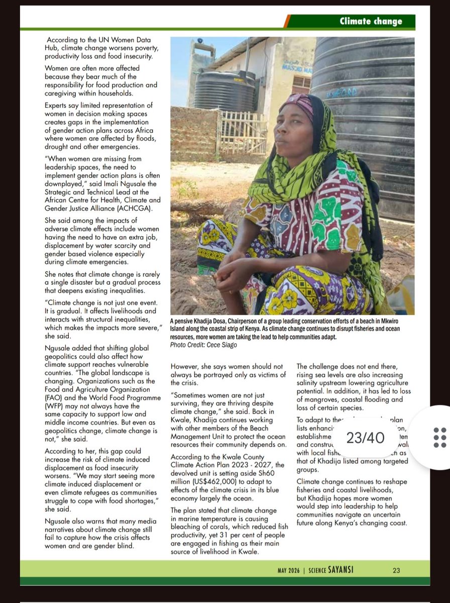 _sia_cece's tweet photo. Why Climate change is not gender neutral in Africa - ✍️ @_sia_cece

#climate #gender #ocean #women #blueeconomy https://t.co/5OWxoraJaz