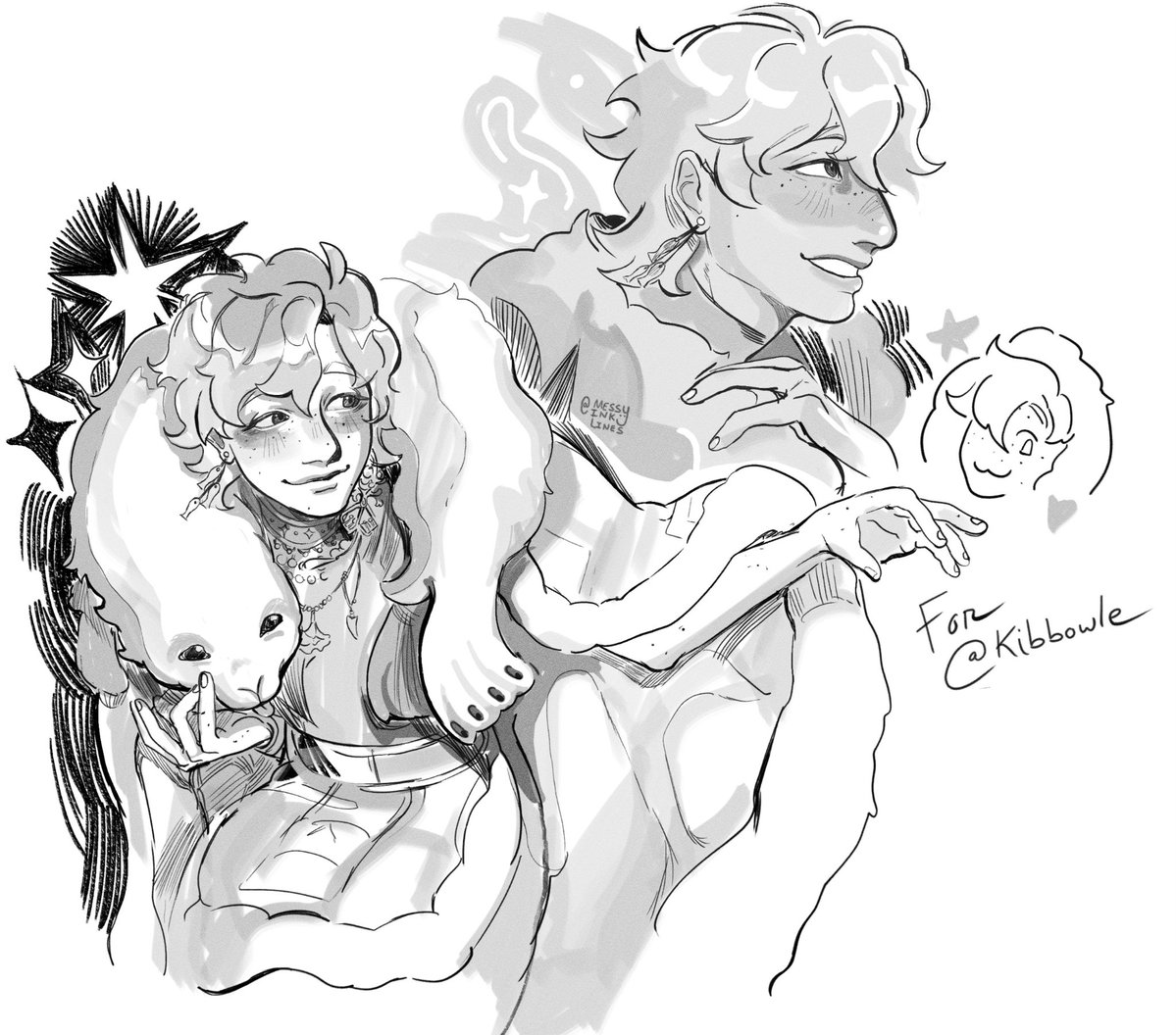 messyinklines's tweet photo. Thank you for letting me draw your lovely oc @/kibbowle! https://t.co/BDgijXUD0g