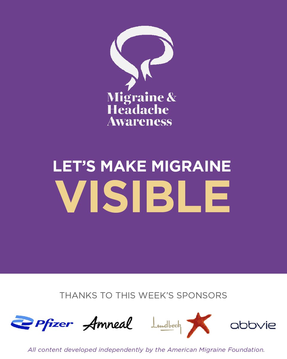 American Migraine Foundation tweet media