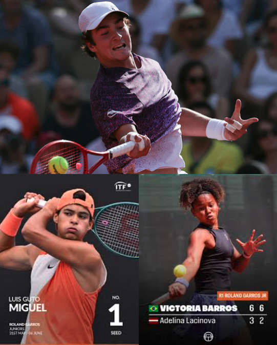 RioDiary's tweet photo. While eyes have been on 19-year old João Fonseco at French Open, worth noting that in French Open Juniors, 17-year old  Luis Guto Miguel is number 1 seed for both Men’s Singles &amp; Doubles, and 16-year old Victoria Barros is number 1 seed in Women’s Doubles and 3rd seed in Singles https://t.co/rxhuvcWRe4