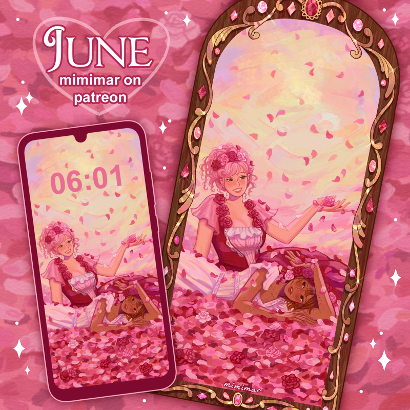 mimimar__'s tweet photo. this month's printable bookmark and phone wallpaper🌹❤️ https://t.co/AHHoiBS3et
