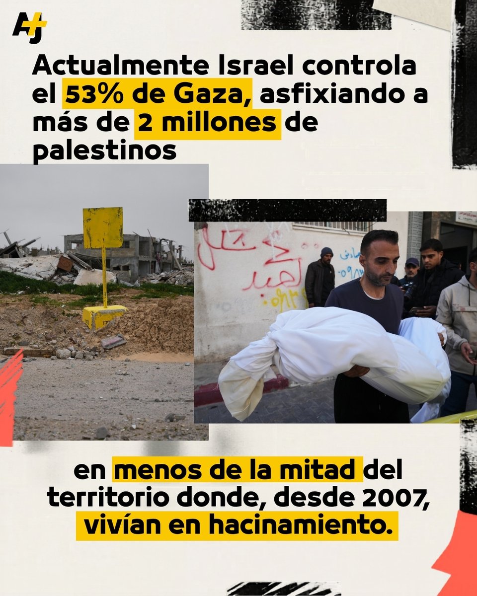 ajplusespanol's tweet photo. ¿Alto al fuego en Gaza? Israel sigue matando civiles palestinos y robando más territorio, pronto se tomará el 70% de la Franja. https://t.co/DkDpLjUW06