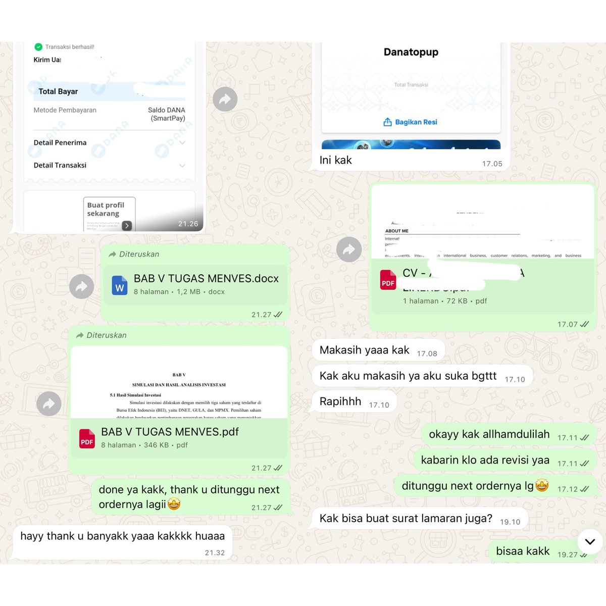 studyassist___'s tweet photo. Revisi jurnal ✔️ PPT ✔️ CV ATS-friendly ✔️ Makalah &amp; proposal ✔️ BAB V ✔️
Thank you for trusting studyassist___ semoga kami selalu bisa membantu dan menjadi solusi di tengah deadline kalian 🤍✨#jasajokitugas #jokitugas #zonauang https://t.co/Pg0Sj4Xqhu