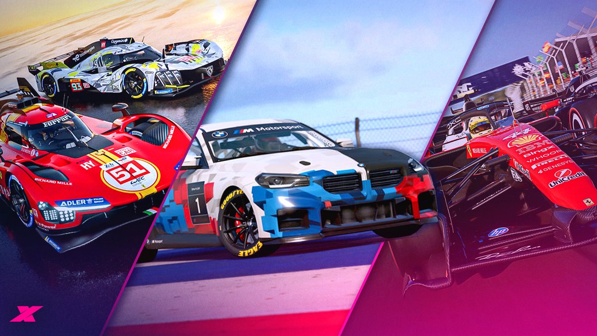 TraxionGG's tweet photo. From a Le Mans-themed Gran Turismo 7 update to F1 25's new 2026 Season Pack, here's what driving game and sim racing fans can look forward to in June: https://t.co/HeN3D1okcW https://t.co/PcXQ6Vt8uG