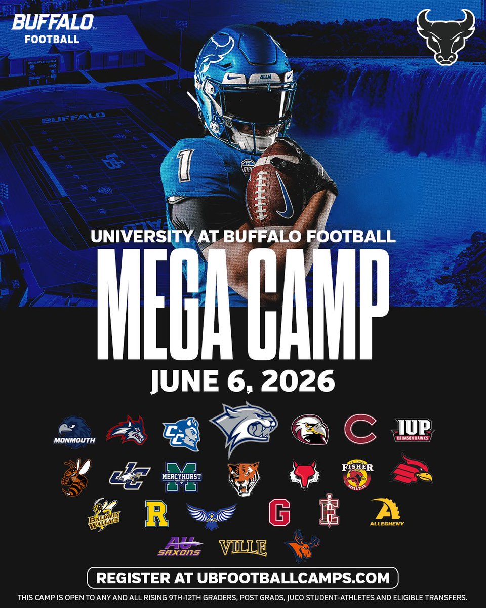 ronwhitcomb's tweet photo. the 𝘽𝙐𝙁𝙁𝘼𝙇𝙊 𝙈𝙀𝙂𝘼 𝘾𝘼𝙈𝙋

University 𝘼𝙏 𝘽𝙐𝙁𝙁𝘼𝙇𝙊 Football

40+ colleges • 1 date • 𝙅𝙐𝙉𝙀 6

Love seeing 𝙉𝙀𝙒 𝙃𝘼𝙈𝙋𝙎𝙃𝙄𝙍𝙀 out of the 𝘾𝘼𝘼 joining! @UNH_Football 
@CoachGoldrich 

players: https://t.co/uV7axjy0mS
college coaches: https://t.co/n21w5pzXoA