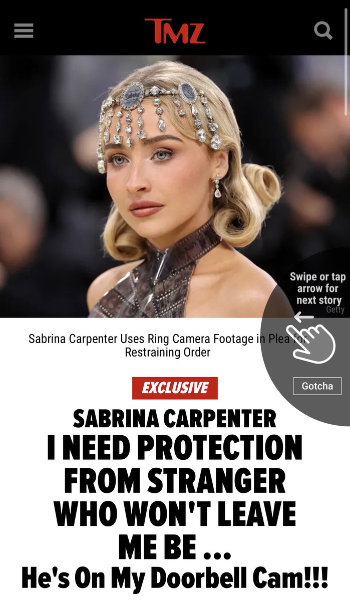 SabrinacAccess's tweet photo. 🚨Sabrina Carpenter’s legal team immediately contacted the court on Friday and filed for a restraining order against a 31-year-old man named William Applegate, alleging that he was attempting to enter through the front door of her residence.

A hearing is scheduled for the end of the month to determine whether the temporary restraining order will be made permanent.

.@SabrinaAnnLynn We hope everything turns out okay ❤️
