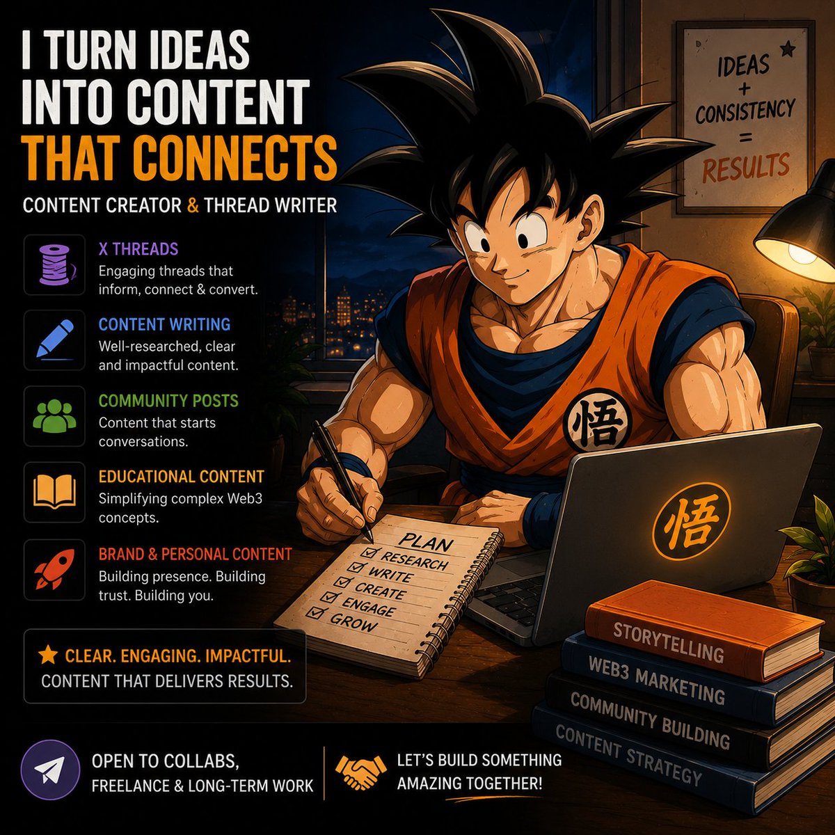 Aidropboy's tweet photo. If you're building a Web3 project and need someone to turn complex ideas into engaging content, I'm available.

What I can help with:

🧵 X Threads
✍️ Content Writing
📢 Community-Focused Posts
📚 Educational Content
🚀 Personal Brand Content
👇👇
Check more on comments section https://t.co/3B7FStjehA