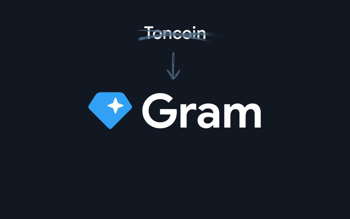 CryptoTimes_io's tweet photo. NEW: Pavel Durov announces TON’s native token will be rebranded as “Gram,” reviving the original name outlined in Telegram’s first TON white paper.

Durov clarified that TON remains the blockchain’s name.

@durov https://t.co/h6l0k3Lw2T
