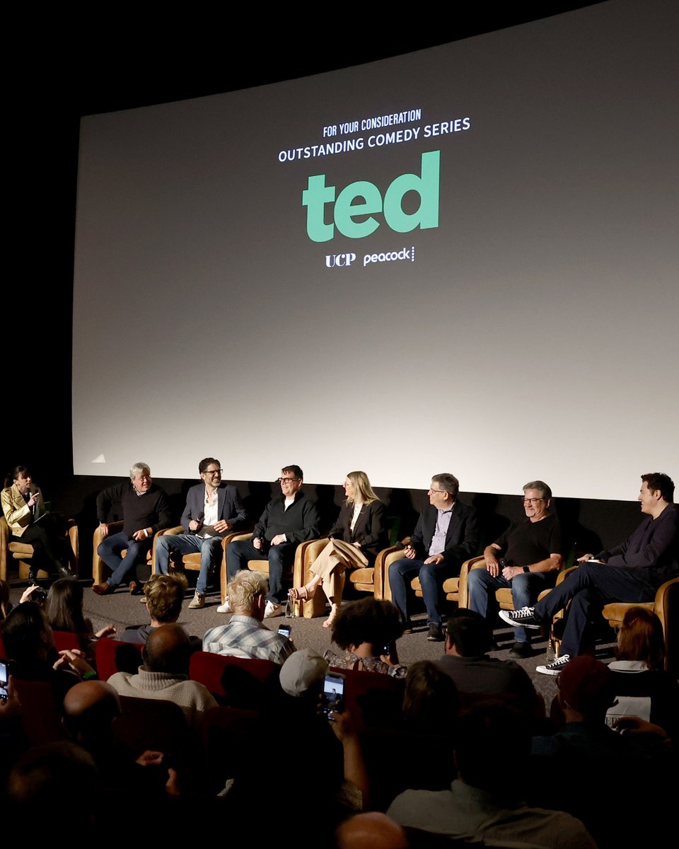 fuzzydoor's tweet photo. Celebrating the talented team that brings #ted to life. Thank you to everyone who joined us for our Emmy FYC Spotlight panels this weekend. https://t.co/rziRpxHuef