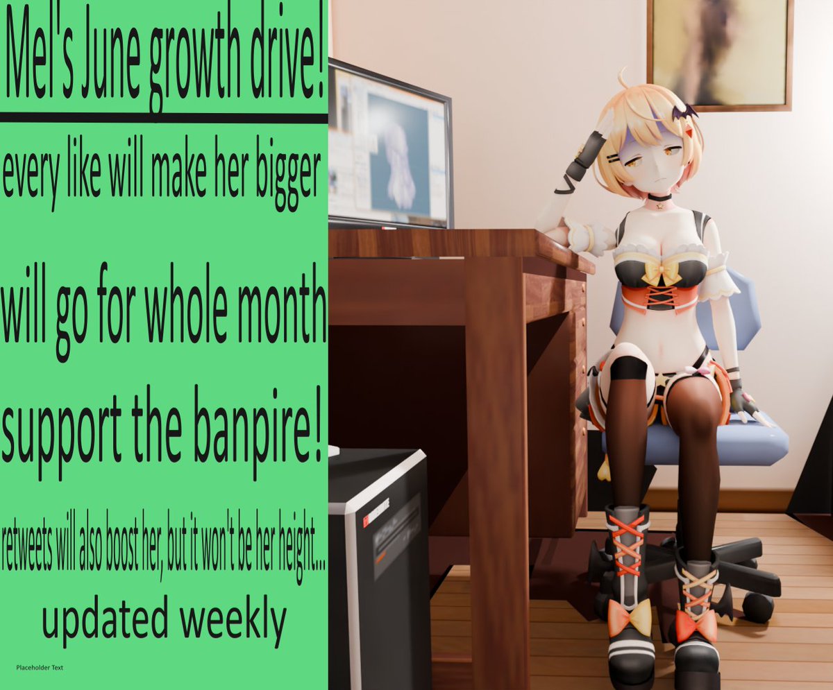 DeadKrown's tweet photo. My beeg June event is here! Mel is having a boring day and needs to spice things up.

every like = 2 inches added

#Hololewd #sizetwitter #巨大娘 #giantess https://t.co/Ql55f5XCSb