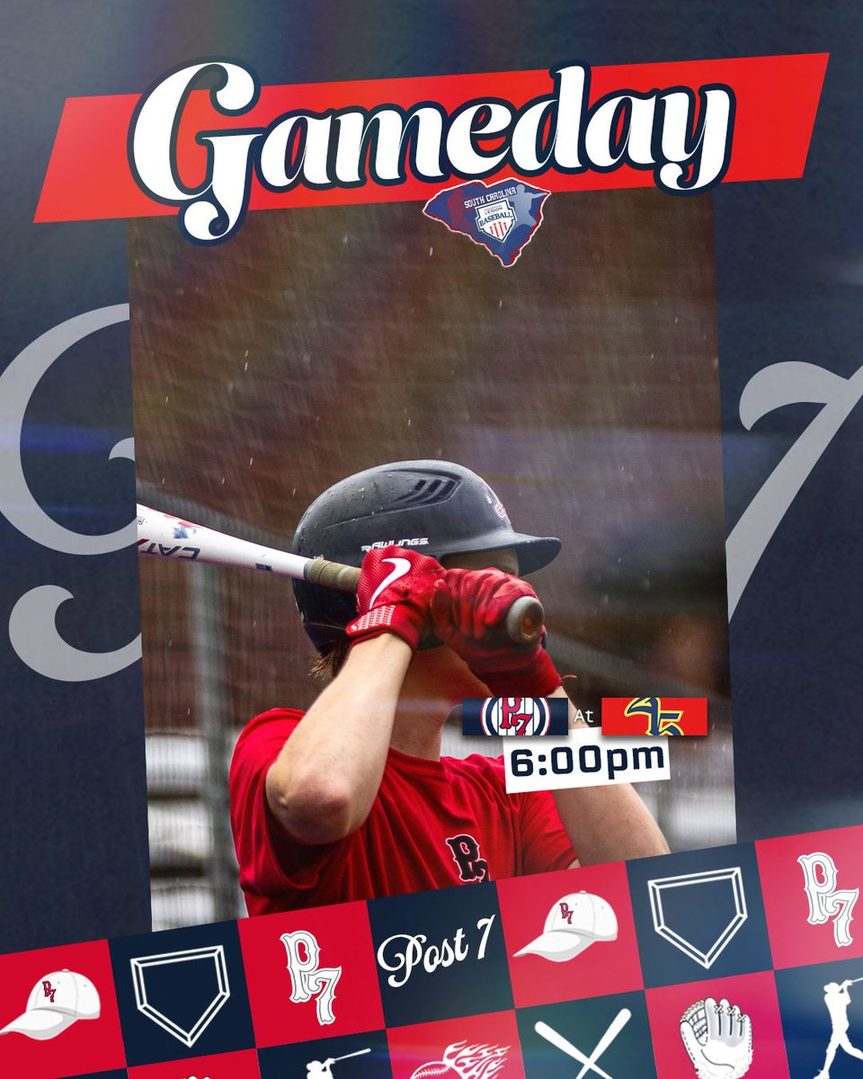 P7Baseball's tweet photo. Post 7 AA gets the season going today on the road! 

🆚 Richland Post 215 Navy AA
🕛 6:00pm
📍 Ben Lippen School https://t.co/o2RDAXqDxa