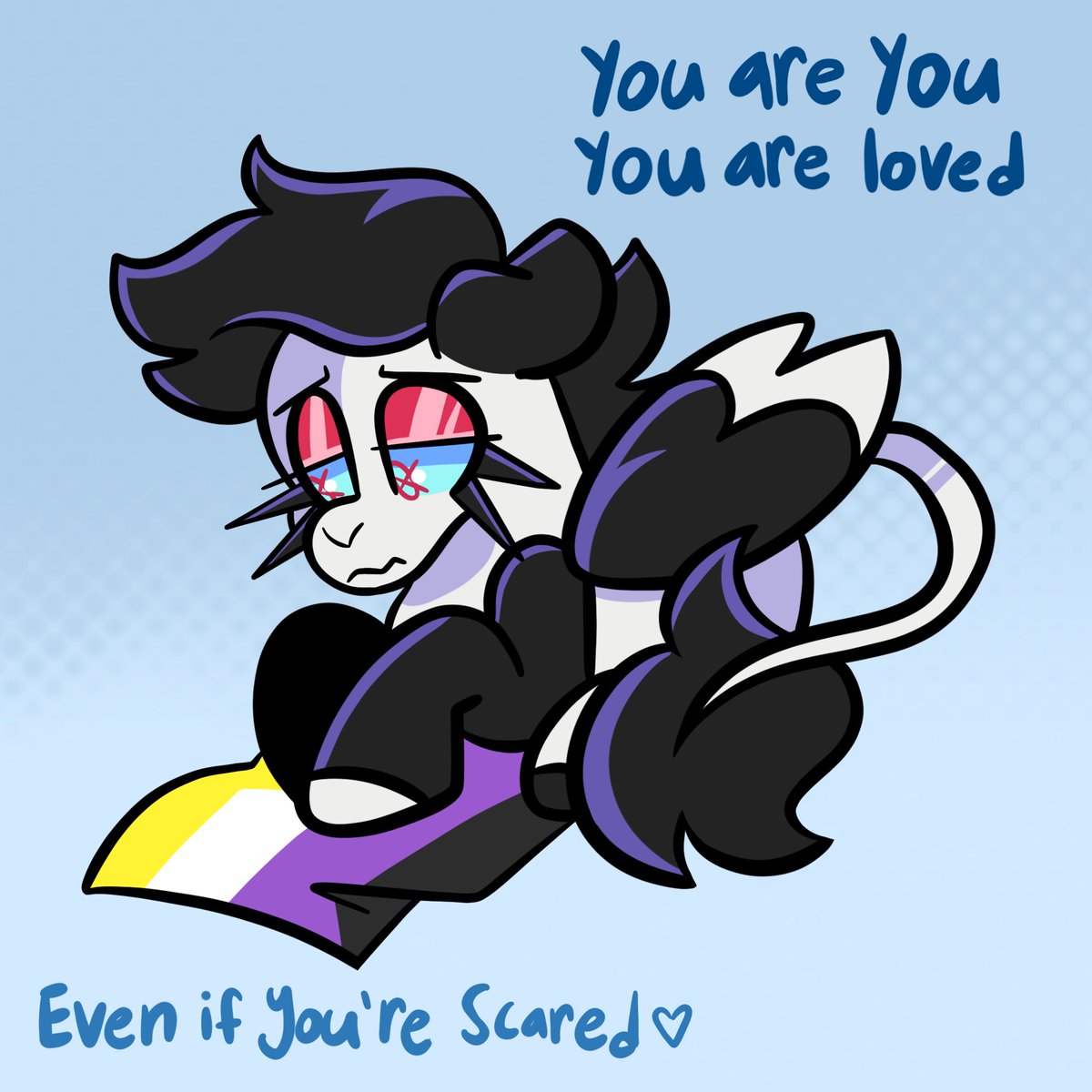 anxietymonstrr's tweet photo. With the current state of the U.S, I’ve been a lot more scared to be myself. Online I am very proud and open to be who I am, but outside, very few people know who I really am. And these days it’s scary to be who you are. I hope whoever else is scared knows they’re loved and valid https://t.co/3XAIX2VUkB