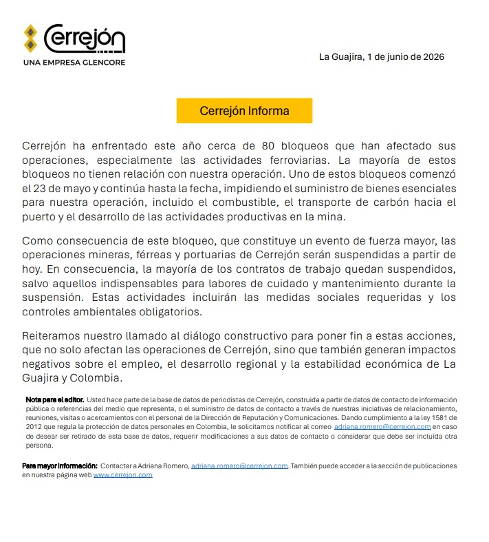 CallMeJuanda's tweet photo. Esto es lo que no puede seguir pasando

No puede ser que una empresa tan indispensable para el país como El Cerrejón no pueda operar por problemas de orden público.

Cientos de trabajadores afectados, pero @petrogustavo y @PalmaEdwin andan es pensando cómo quedarse en el poder 🤡 https://t.co/U4QXp8pNfj