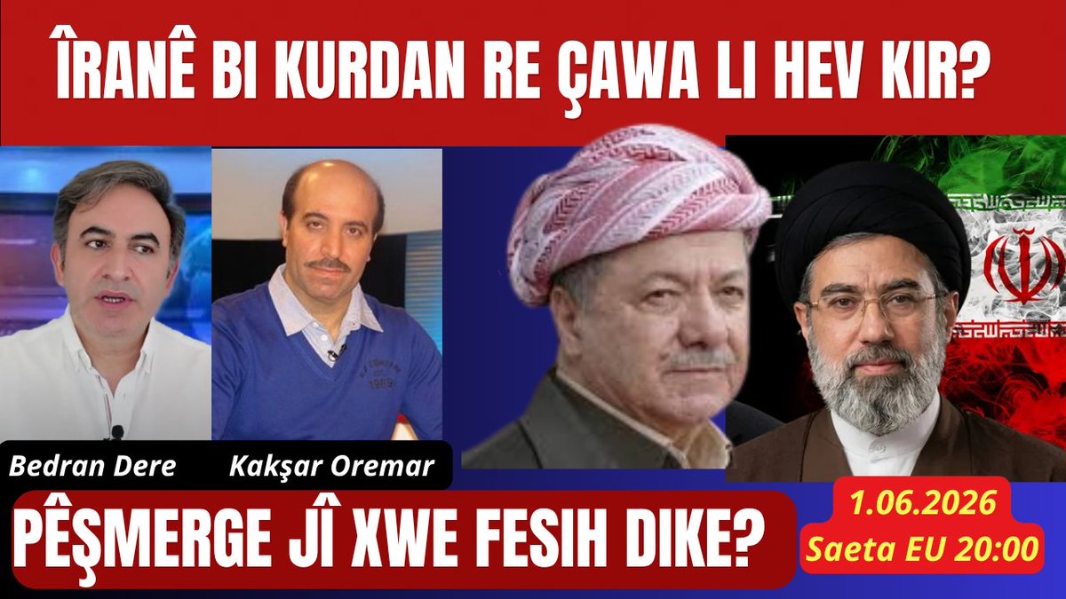 bedrandere's tweet photo. Pêşmerge tevlî artêşa Îraqê dibe? Îranê bi Kurdan re çawa li hev kir? Li Rojava Îhtimala şer -Kakşar Oremar  https://t.co/jwwCVpccjV https://t.co/YSKhpy1jvo