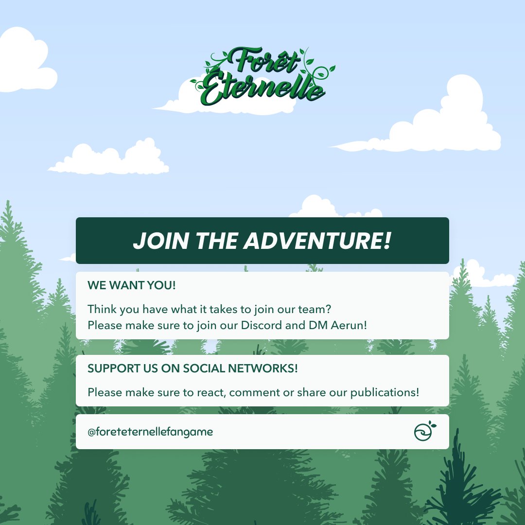 ForetEternelle's tweet photo. Hey trainers! 💚

This week, the spotlight sets on another new member of our team who joined us last May: Dada!

His talent as an artist is matched only by the kindness that defines him.

🖥️ Aura
© Forêt Éternelle 🌲 https://t.co/Ti9pdC2sU2