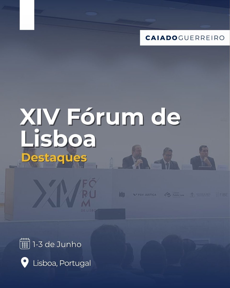 CaiadoGuerreiro's tweet photo. O nosso Managing Partner, @JCaiadoG, e o nosso Advogado Associado, Lauro Cockell Drummond, estiveram presentes no XIV Fórum de Lisboa, realizado na Faculdade de Direito da Universidade de Lisboa.

#FórumDeLisboa #DireitoInternacional #Tecnologia #Inovação https://t.co/4UpcaFVEWY