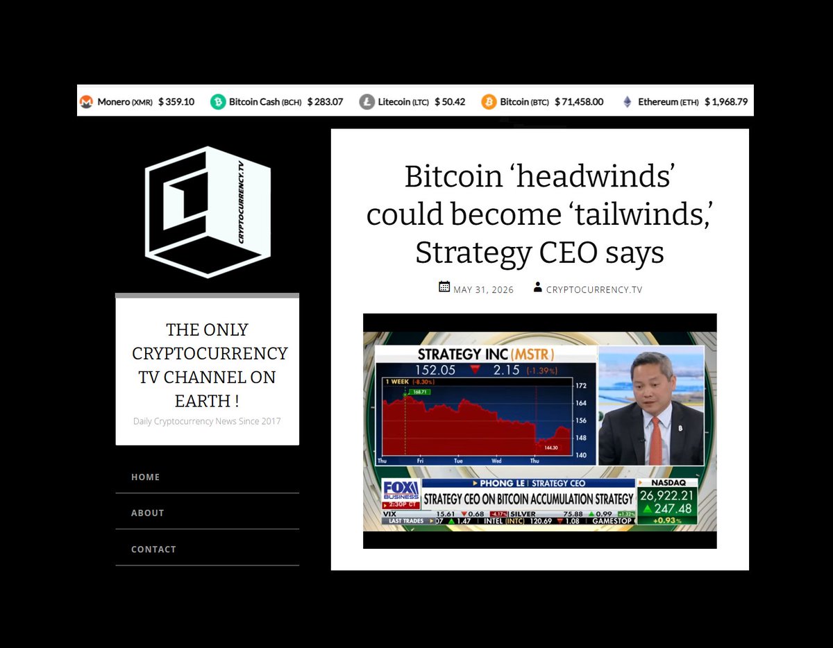 RealCCKing's tweet photo. https://t.co/CSKk1XHG0s $1,750,000
Cryptocurrency TV since 2017
@phongle @saylor https://t.co/zOuKonu4eA