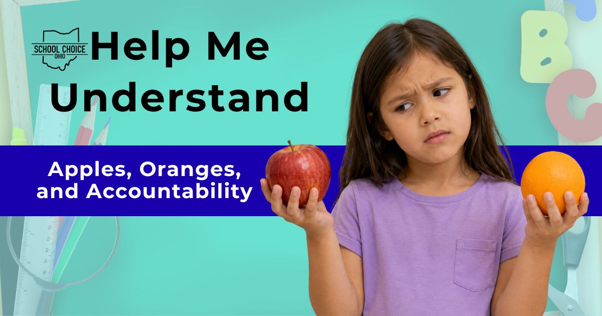 SchoolChoiceOH's tweet photo. 🍎 vs. 🍊

What does "accountability" actually mean when it comes to Ohio's private schools?

Our latest #HelpMeUnderstand article explores Ohio SB 443, the push for "apples-to-apples" comparisons, and the oversight already required of schools participating in scholarship programs.

Read more: https://t.co/oc3DKaLePk