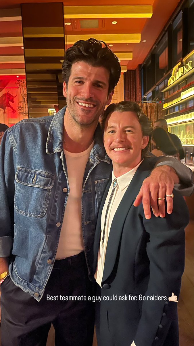 heatedrivalryud's tweet photo. Franco Lo Presti and Harrison Browne last night.

“Best teammate a guy could ask for. Go raiders 🤙”

📸: hbrowne24 https://t.co/fRPbvmJhzn