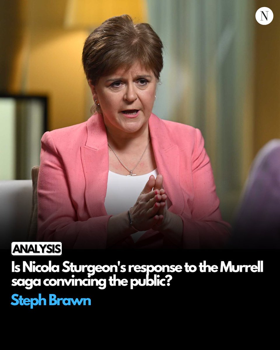 ScotNational's tweet photo. A poll from Norstat over the weekend showed only 20% of Scots accept Nicola Sturgeon did not know about the crimes committed by her estranged husband Peter Murrell. So why has her strategy not worked?

Political reporter Steph Brawn talks to the experts 👇 https://t.co/6ITII2CdrC