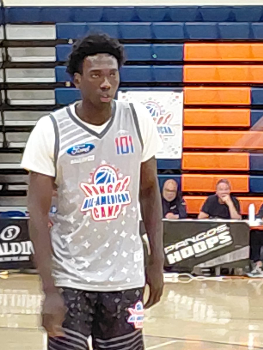 chickg3's tweet photo. Sunday evening Eye-Catchers @PangosAACamp from Team Kuminga in their loss to Team Harden- 6'10" '27 Mahamadou Diop #101 (San Gabriel Academy, CA), 6'10" '27 CJ Rosser #97 (Southeastern Prep, FL) &amp; 6'5" '27 Kam Babbs #36 (Rainier Beach HS, WA). https://t.co/5pKnCpY0Sc