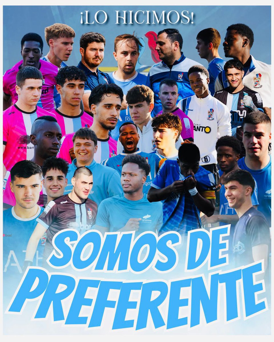 cdbinefar's tweet photo. 👏 Desde el Club Deportivo Binéfar queremos felicitar al Atlético Binéfar por su merecido ascenso a Regional Preferente. 

😉 ¡Enhorabuena, amigos! https://t.co/QMz8gdz3Jj