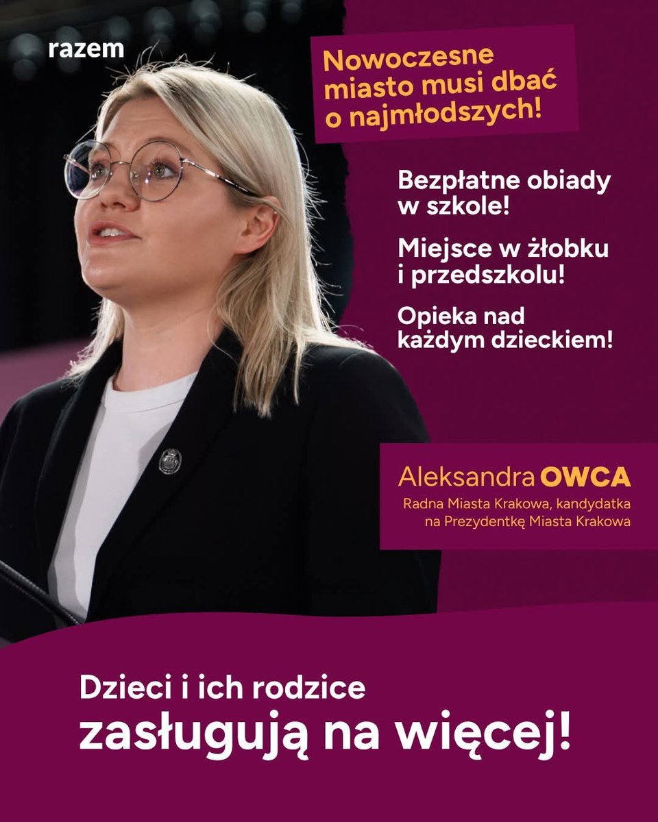 owca_aleksandra's tweet photo. W Dzień Dziecka życzę wszystkim dzieciom bezpieczeństwa, troski i możliwości❗️A ich rodzicom - solidnej infrastruktury społecznej, która pomoże im dać swoim dzieciom najlepszy start w życiu. 
Właśnie po to w Radzie Miasta Krakowa (i nie tylko!) walczę o silne usługi publiczne👇 https://t.co/H74NcIMWeA