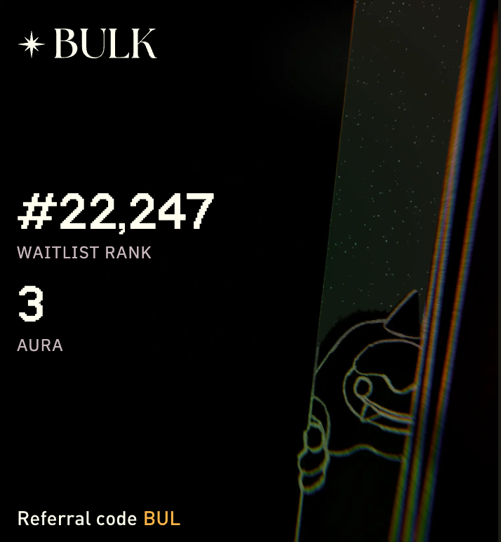 gent7e's tweet photo. çok çok arkalarda kalmışım, ama biz de öne geçeceğiz

Use code 'BUL' to start auramaxxing and move up the @bulktrade mainnet waitlist
https://t.co/en9qefpjD7 https://t.co/lAwHTg0qeT