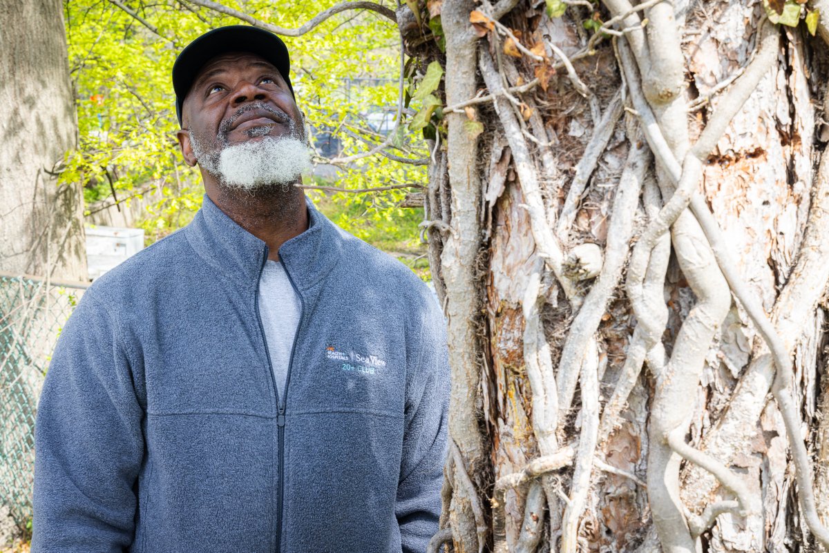 NYCHealthSystem's tweet photo. At our award-winning nursing home, NYC Health + Hospitals/Sea View in Staten Island, the stunning outdoor space brings comfort to both residents and staff. In this photo essay, meet the dedicated Sea View grounds crew that ensures the landscape is green, healthy and serene. https://t.co/VAGKvysydh