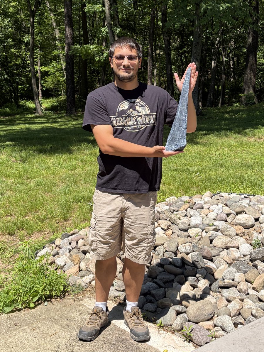 iankbenoit's tweet photo. It is International Dinosaur Day! This day is set aside to celebrate these prehistoric animals and to encourage education in paleontology. To celebrate, I am proud to add a replica stegosaurus tail spike to the museum. https://t.co/PoFxCqq13l
