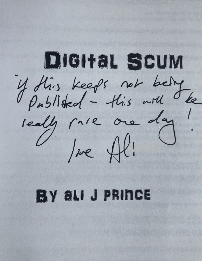 musicalwitchery's tweet photo. @alisha_j_prince Someone is selling your book for £50! You know you have an under the underground cult following? https://t.co/Up90uymSW8