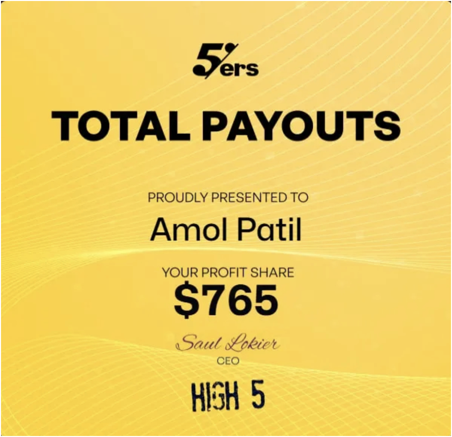 CompoundingAmol's tweet photo. 5%ers Payout – Frankly speaking, it's been 80% casual trading so far. From next week onward, I'm taking it much more seriously

Verified Link  :
https://t.co/IuYNhn2543

#CompoundingwithAmol https://t.co/cunxn22Sn6