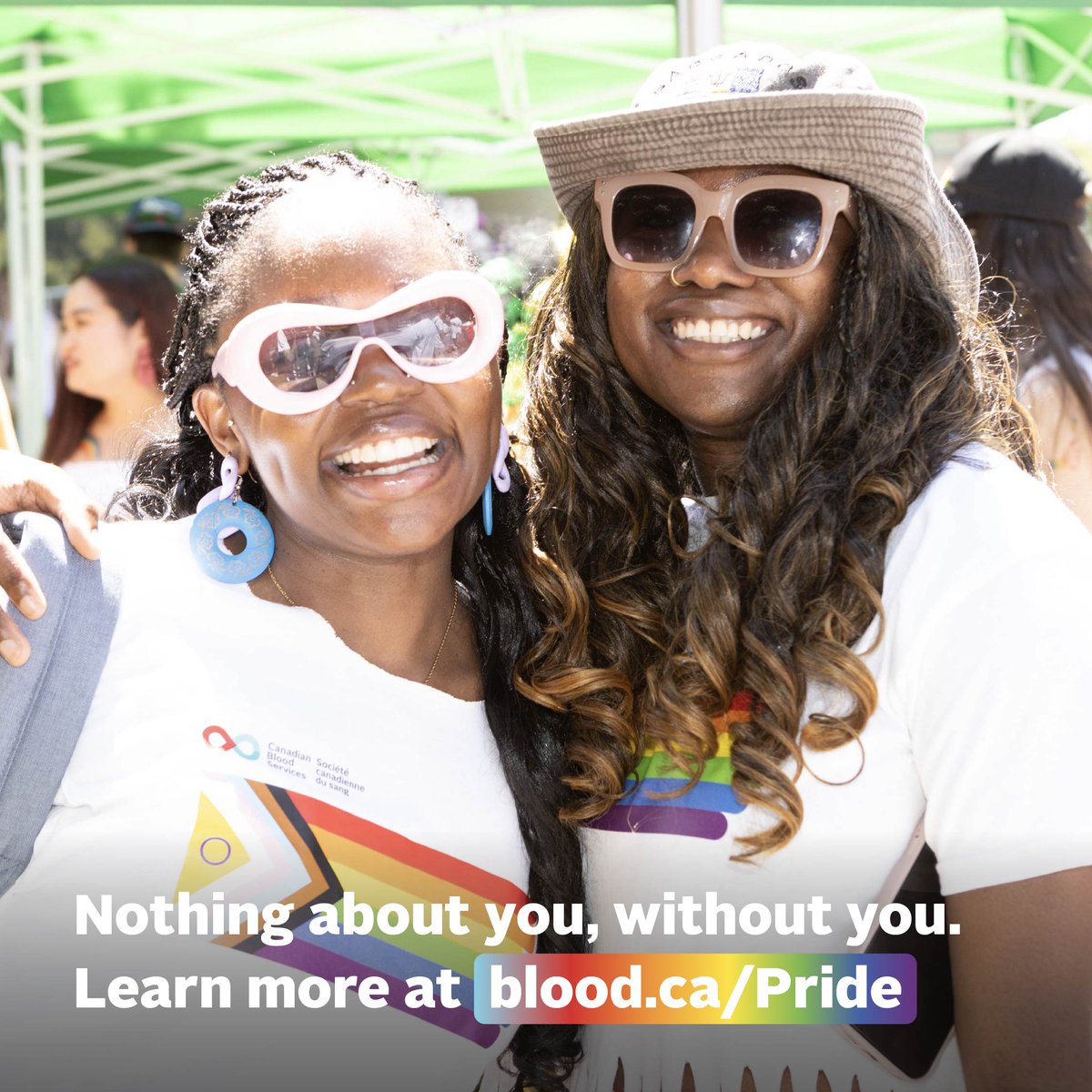 CanadasLifeline's tweet photo. At Canadian Blood Services, we know that showing up to Pride is not enough.  

We're working with 2SLGBTQIA+ advocacy and consultation groups to build a more inclusive lifeline, together 🏳️‍🌈

Learn more at https://t.co/dnI0SSxljX. https://t.co/Ga1kvFoEuS