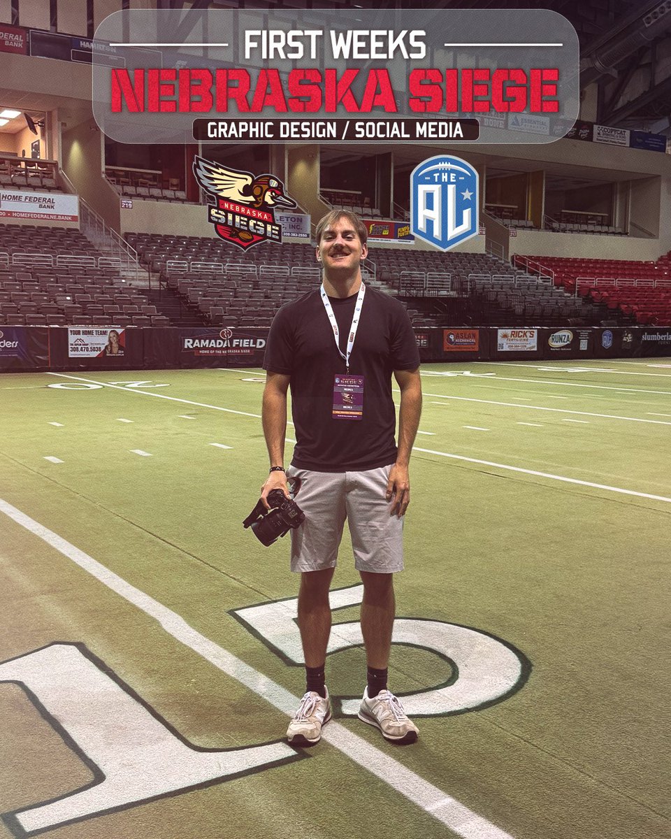 leviottmanmedia's tweet photo. • Recently with @nesiege •

Three weeks ago, I joined the Nebraska Siege as a Graphic Design &amp; Social Media Intern. Here are some of my favorite graphics I’ve made so far!

This is just the beginning… more to come soon. #SiegeNation https://t.co/bLEK3HlJVB