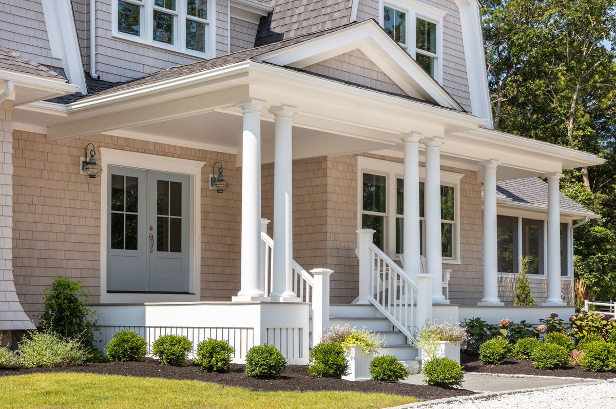 hornermillwork's tweet photo. Featured Project // June 2026 // This month, we’re heading to Cape Cod for a newly built coastal compound featuring Masonite Doors fiberglass exterior doors, custom MDF interior doors, sliding barn doors, mouldings, and Cooper Stairworks stair parts. https://t.co/5xMBkNFK7a https://t.co/oDHR9rZMW6