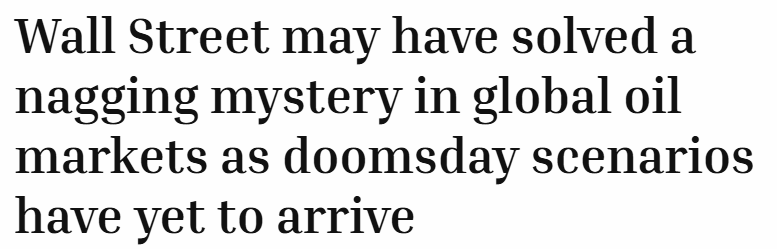 AlbynRoger's tweet photo. Perhaps the reason why doomsday scenarios have failed to arrive is that the 'global oil crisis' – like the 'global food crisis' of 2022 – has been massively overhyped.
https://t.co/G7MEWFezsF https://t.co/T7pksludeS