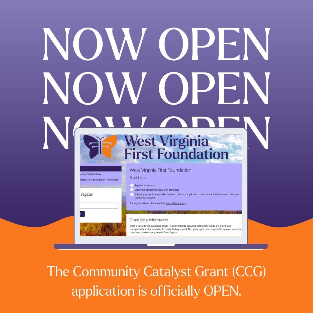 WVFirstHope's tweet photo. The Community Catalyst Grant (CCG) application is officially OPEN.

🗓 Deadline: NOON (12:00 p.m. ET) on June 30
🔗Application details can be found at https://t.co/XLJSQHQeZn https://t.co/j7s27jNY5U