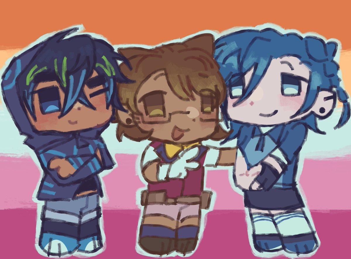 jareinator's tweet photo. happy pride month to drdts lesbians and gays :3c i care for them very much #drdt https://t.co/cmU3bclJQX