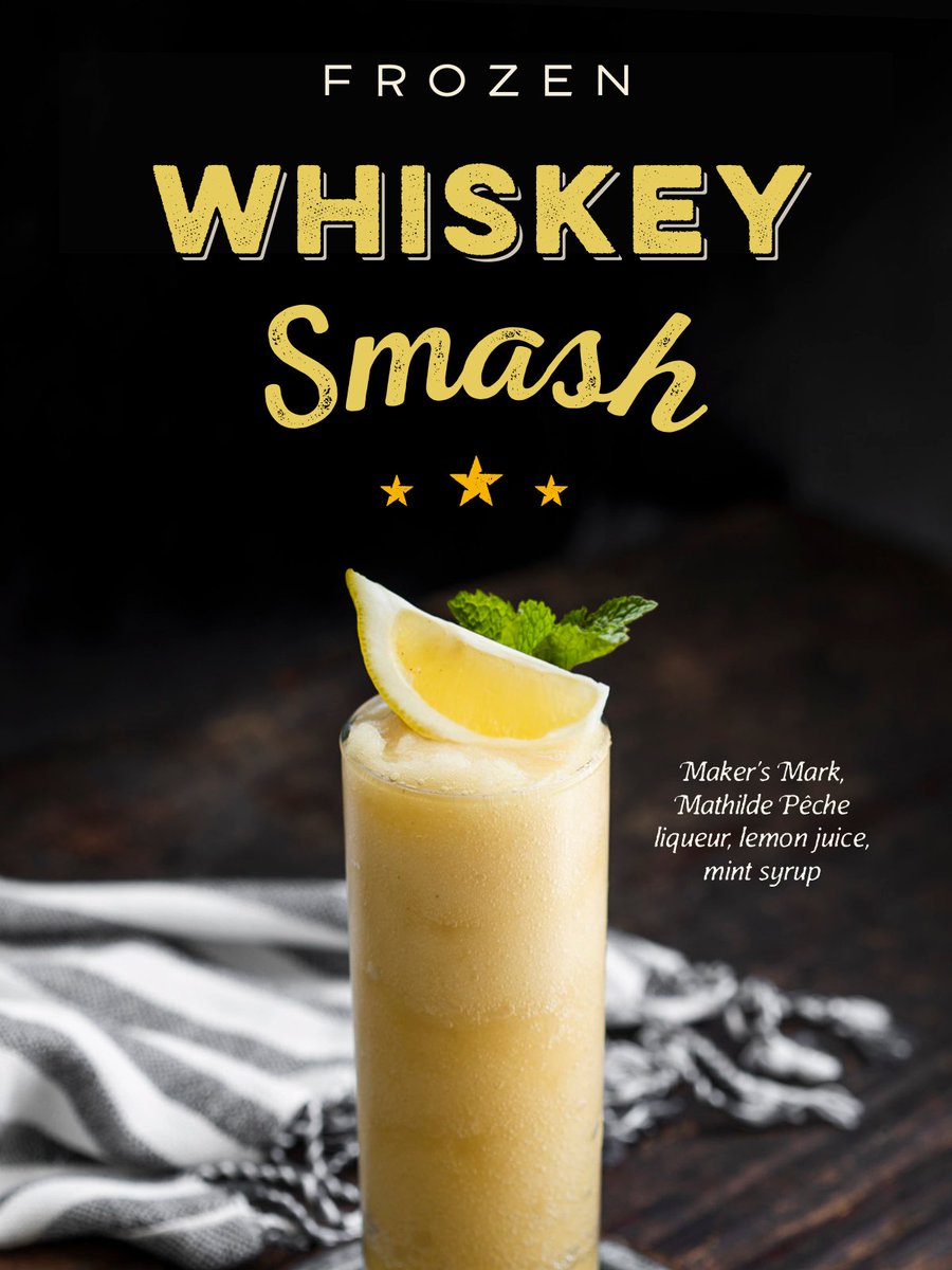 PappasDeltaBlue's tweet photo. Our June drink of the month is a Smash hit.

Cool off in the Summer heat with our Frozen Whiskey Smash! 🍹 https://t.co/1rN7o4SYqD