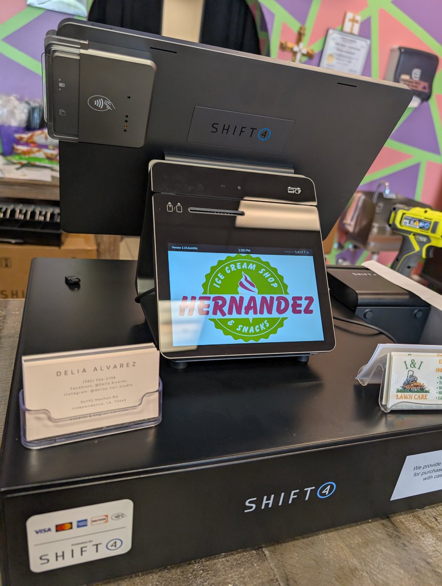 ScottG_Shift4's tweet photo. Get some tasty Ice Cream from Hernandez Ice Cream Shop &amp; Snacks located in Hammond, LA. Powered by #Shift4. Welcome to the #Shift4 Family https://t.co/rBhmw1JyKA