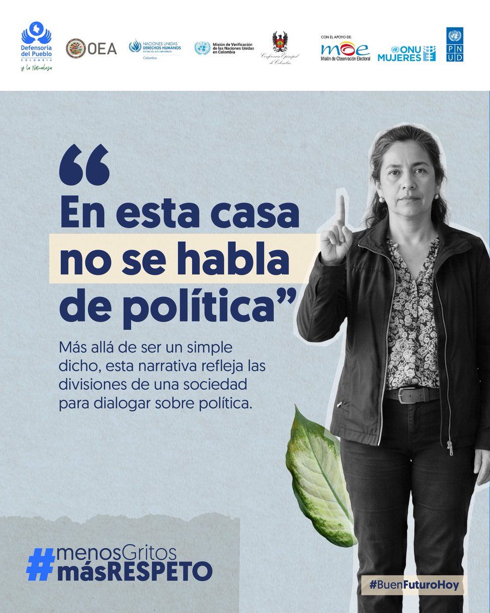 DefensoriaCol's tweet photo. La democracia se construye y se cuida todos los días, con el aporte de distintos sectores y el reconocimiento de quienes piensan diferente.

¡El llamado es al reconocimiento de la oposición y el pluralismo!

🧵👇🏼 https://t.co/0HjfyrJRKk