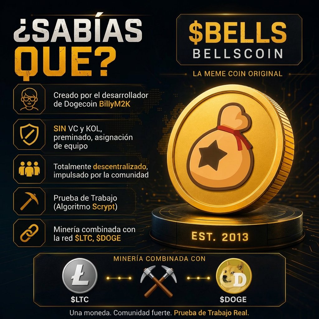 ViaBTC_Spanish's tweet photo. ¿Sabías que?

@BellsChain fue lanzada por BillyM2K, uno de los desarrolladores que crearon Dogecoin.

Hasta hoy, BELLS sigue en pie gracias a su comunidad tan activa, como una moneda de minería combinada con $LTC y $DOGE. Por ello, con el mismo hashrate, ganas más cripto 😉 https://t.co/HtS3JUuOqj